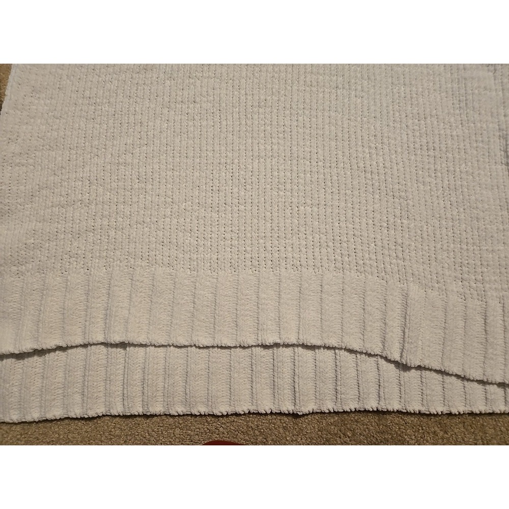 Altar'd State White Chenille Soft Pullover Sweater Size M Oversized Boxy Fit - Picture 6 of 10